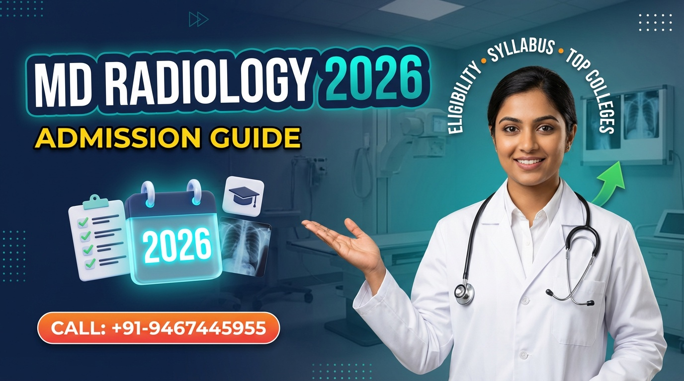 MD Radiology Admission 2026: Eligibility, Syllabus, Top Colleges, and Career Opportunities